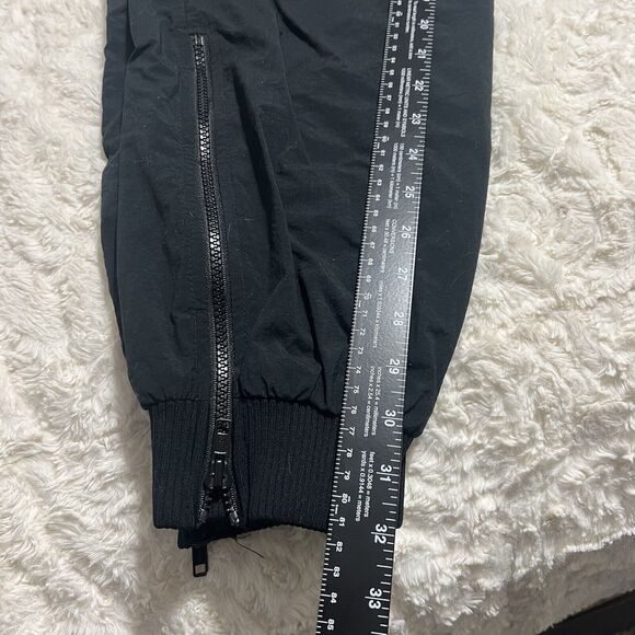 Vintage Nike Pants Womens Size XL Black Windbreaker Drawstring Joggers Zipper - Picture 4 of 8